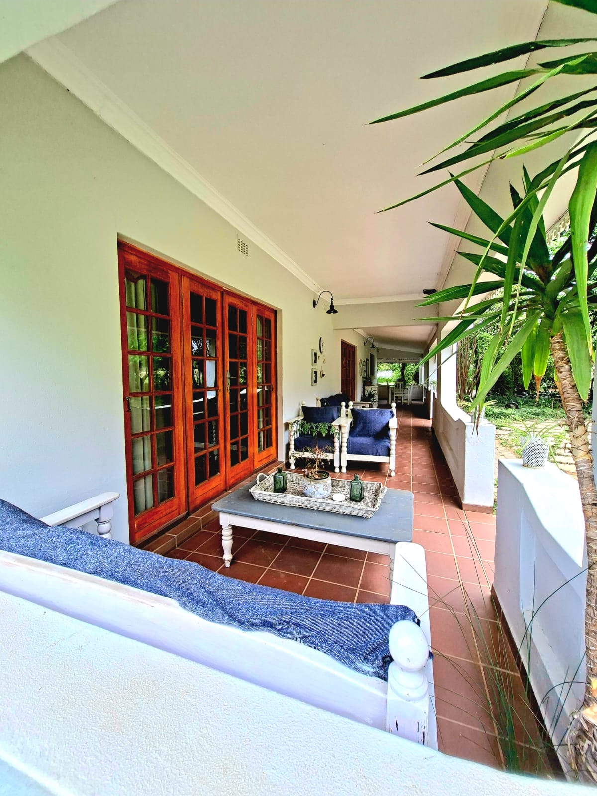 Relaxed seating on a sunny Deo Volente veranda