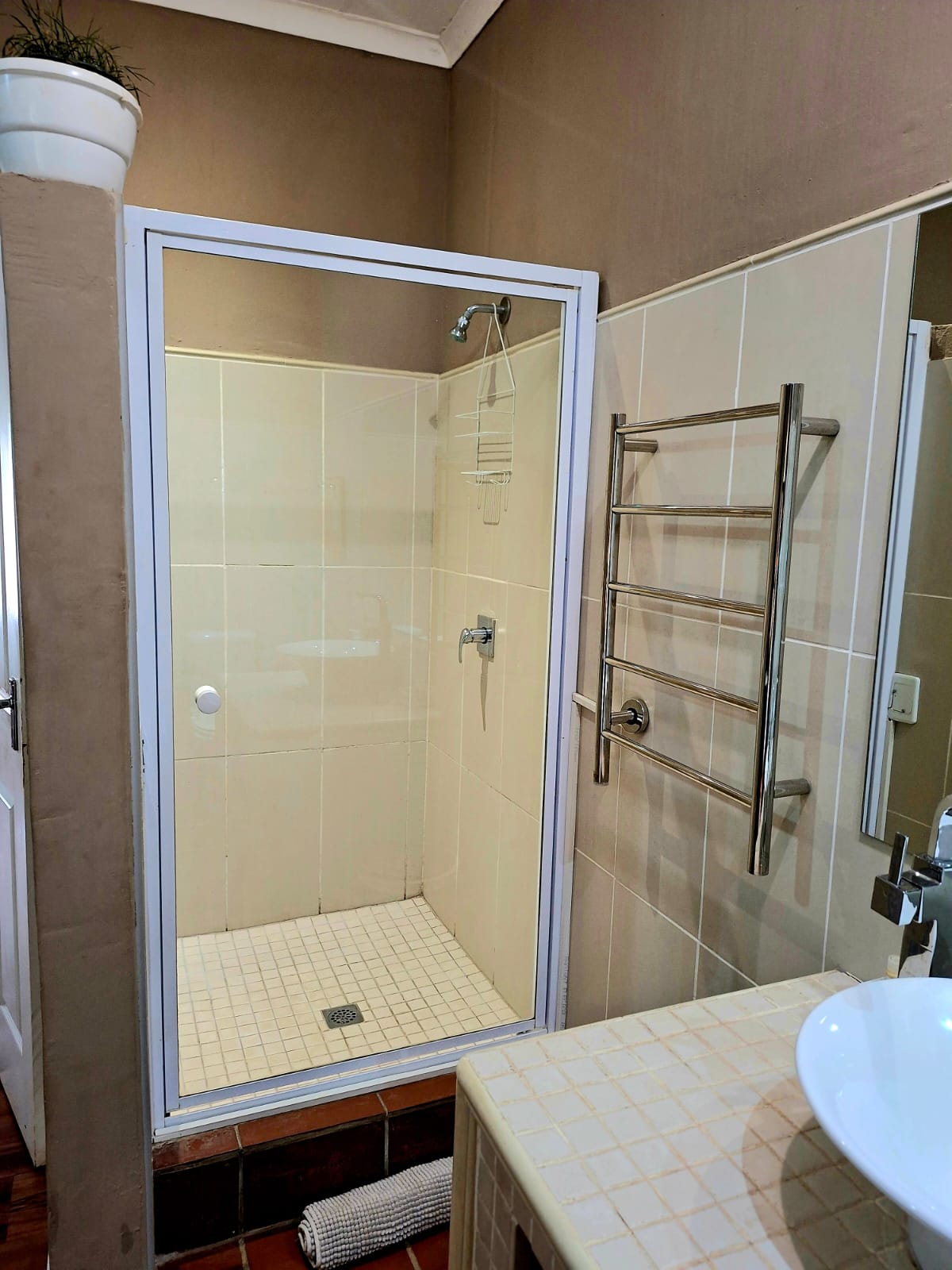 Shower in the Sage Suite bathroom